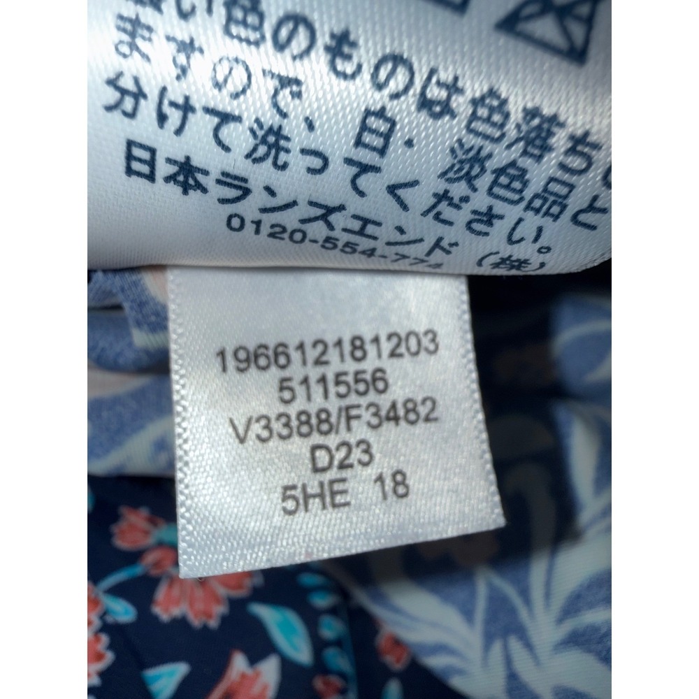 Lands' End Womens Floral One Piece Swimsuit Navy Coral Underwire 18 511556 - Picture 5 of 6
